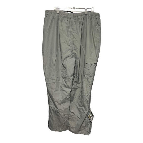 Stearns Ripstop Rain-Pants Men’s Grey Nylon Mesh Lined Waterproof Drawcord 2XL - Picture 3 of 10